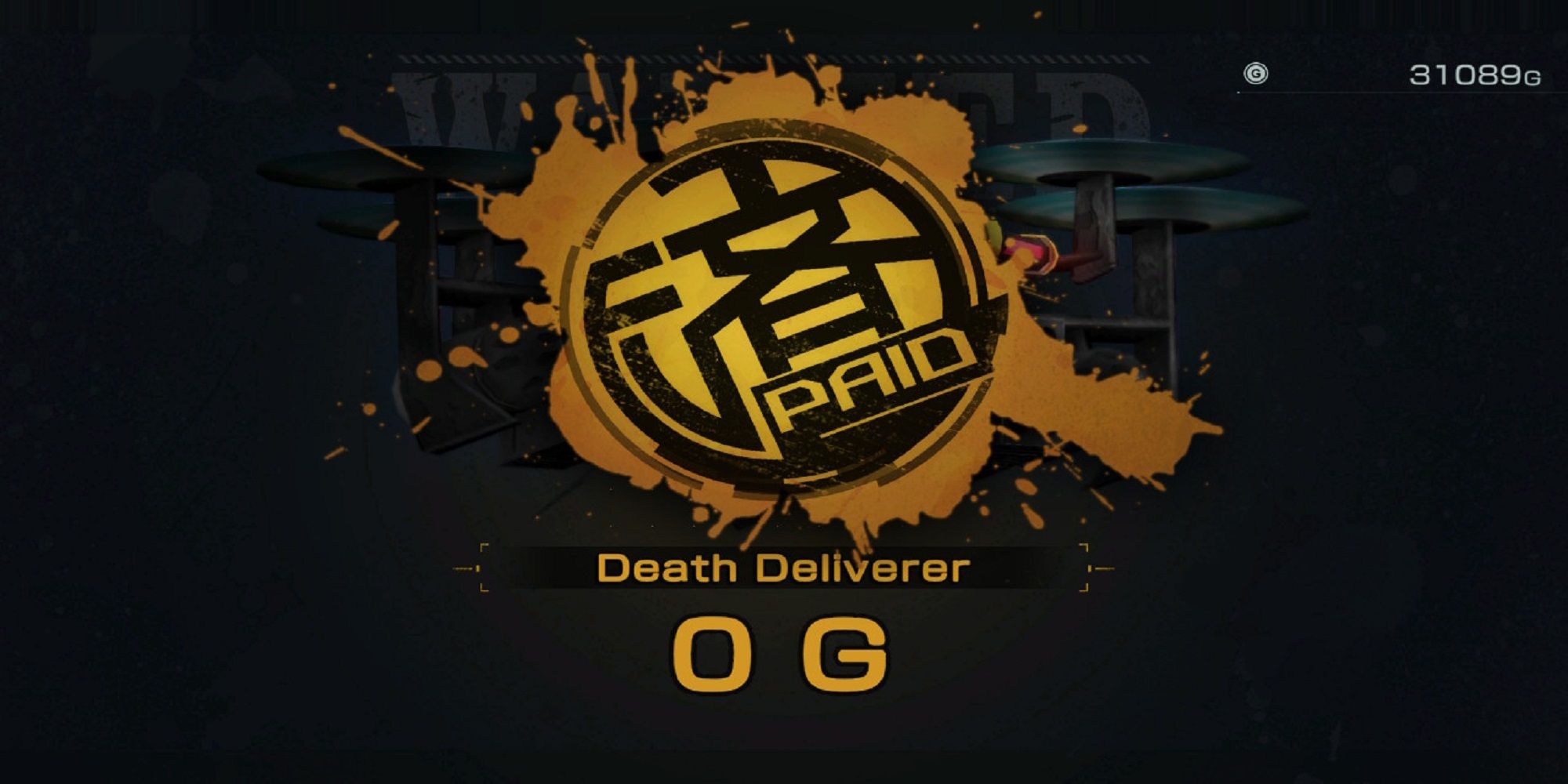 A "paid" emblem gets stamped onto Death Deliverer's WANTED poster in Metal Max Xeno Reborn.