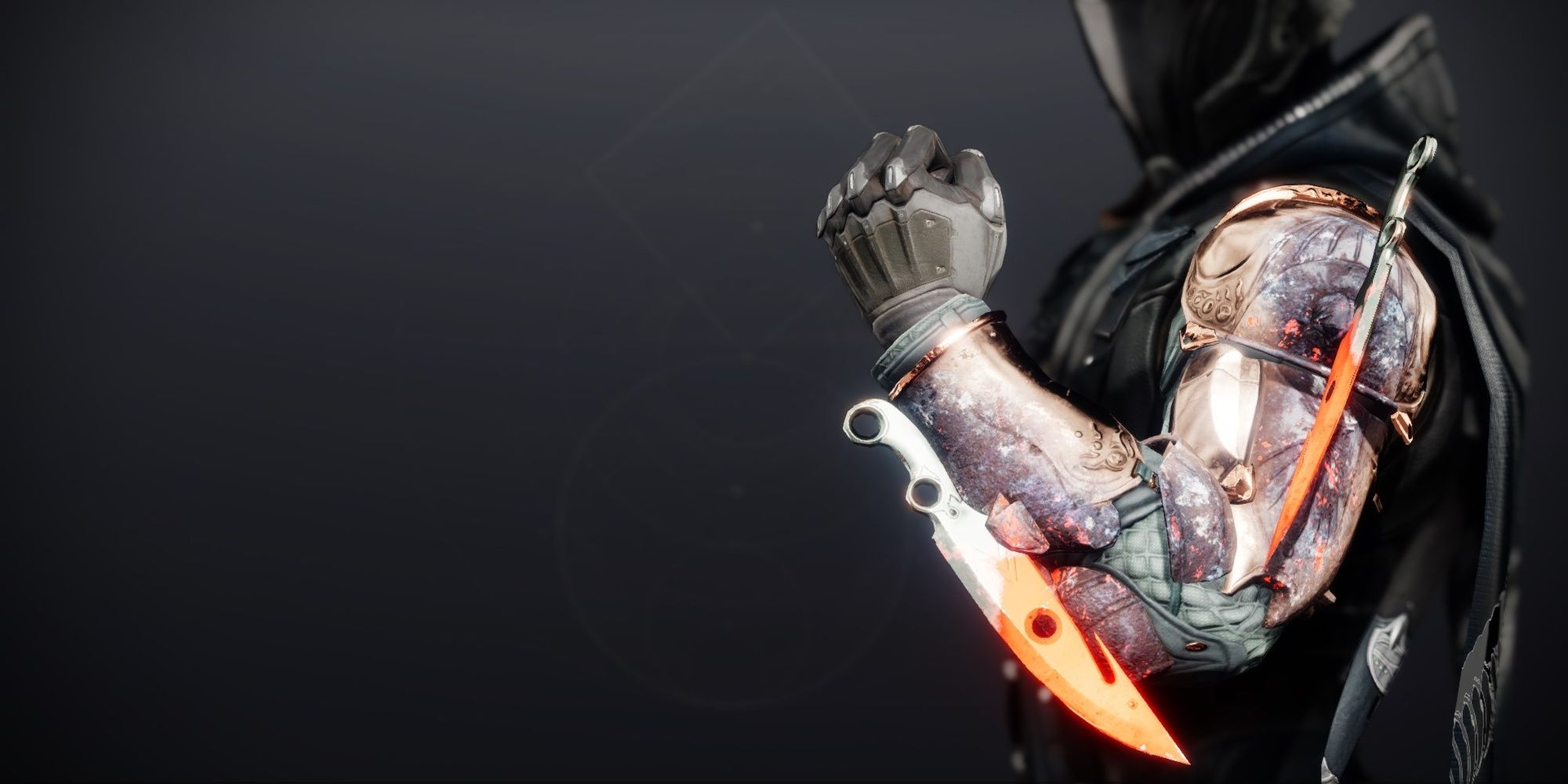 A Hunter wears the Caliban's Hand exotic gloves in Destiny 2.