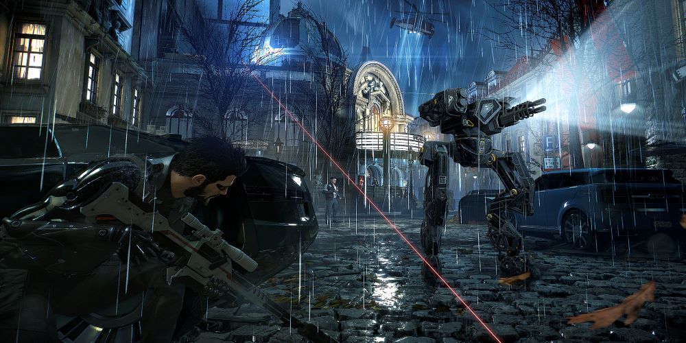 Stealth later on in Deus Ex Mankind Divided when Prague becomes hostile.