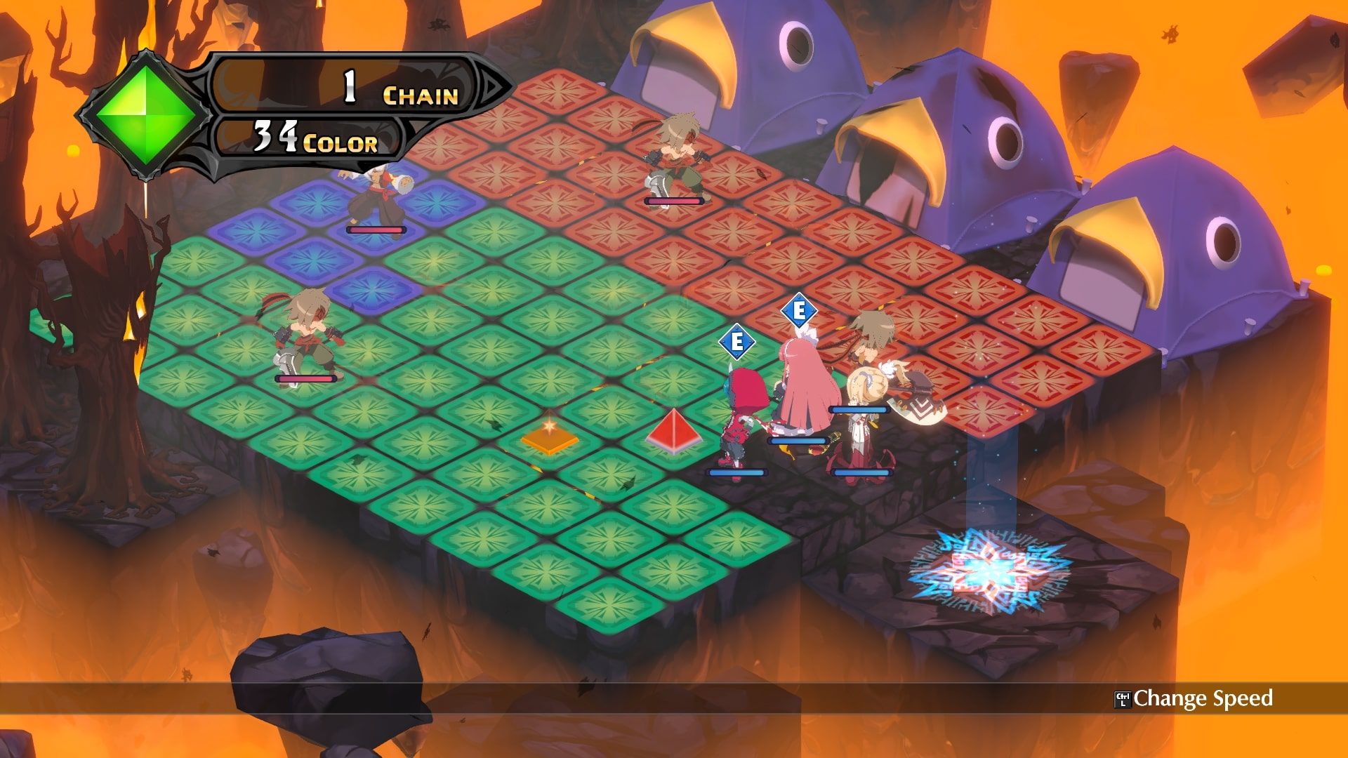 Disgaea 6 Map covered in geo panels 