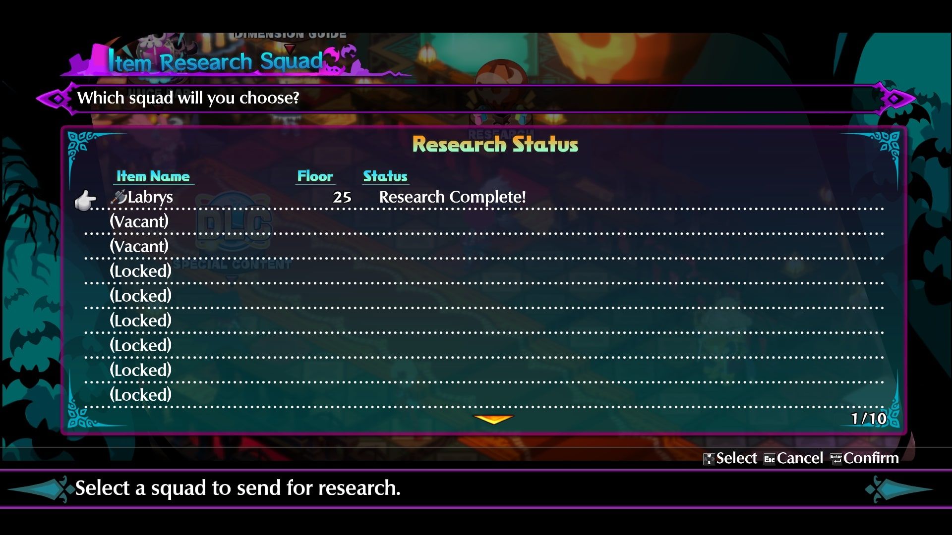 Disgaea 6 Item World Research Team returning after a completed mission