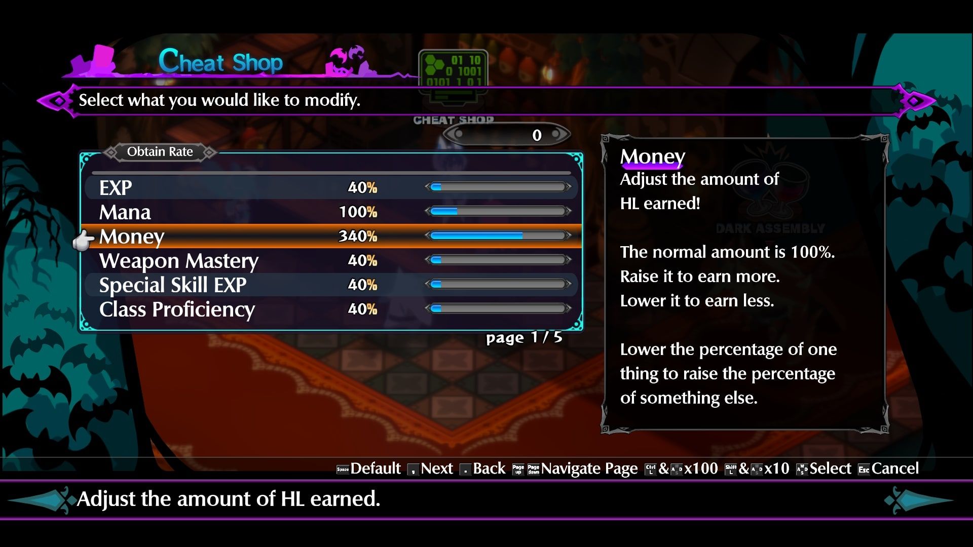 Disgaea 6 Cheat Shop pumping HL