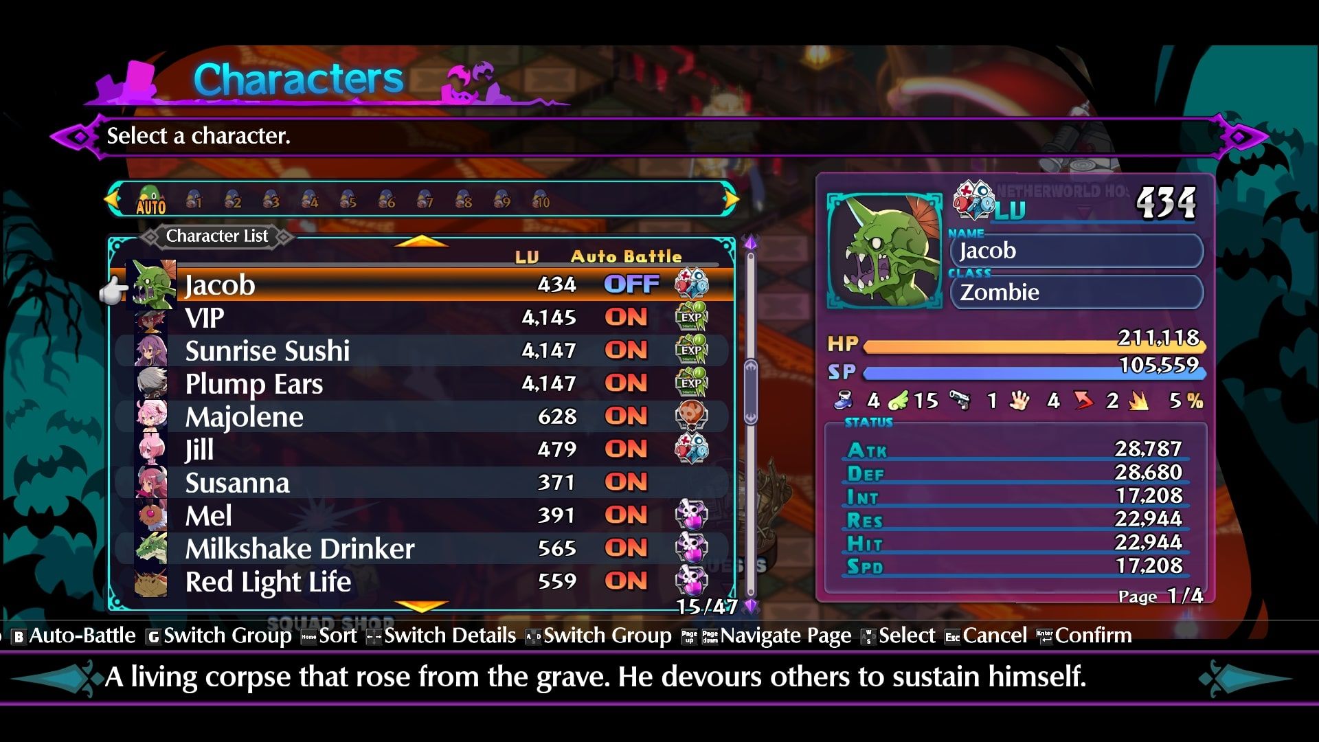 Disgaea 6 list of unlocked classes