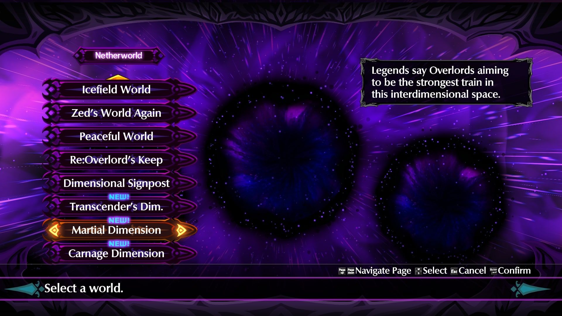 Disgaea 6 Carnage Dimension Option