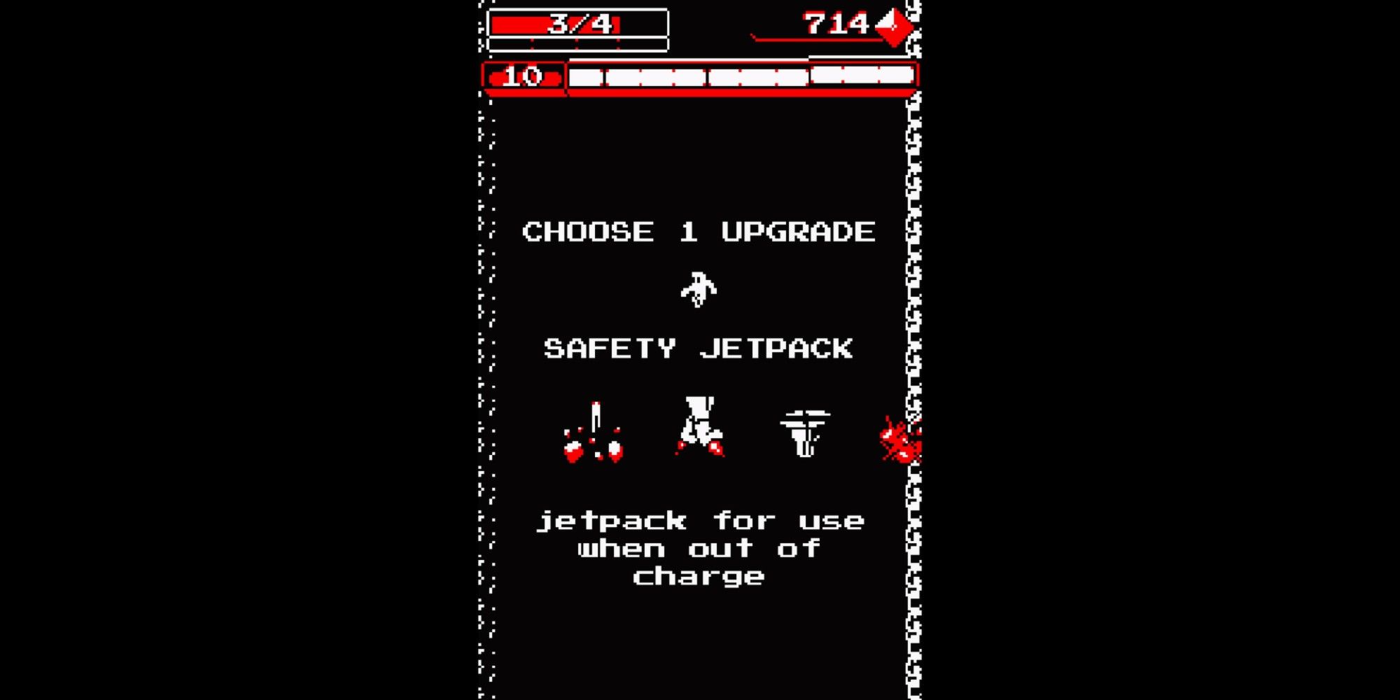 Downwell PS5 Shop With Safety Jetpack Selected