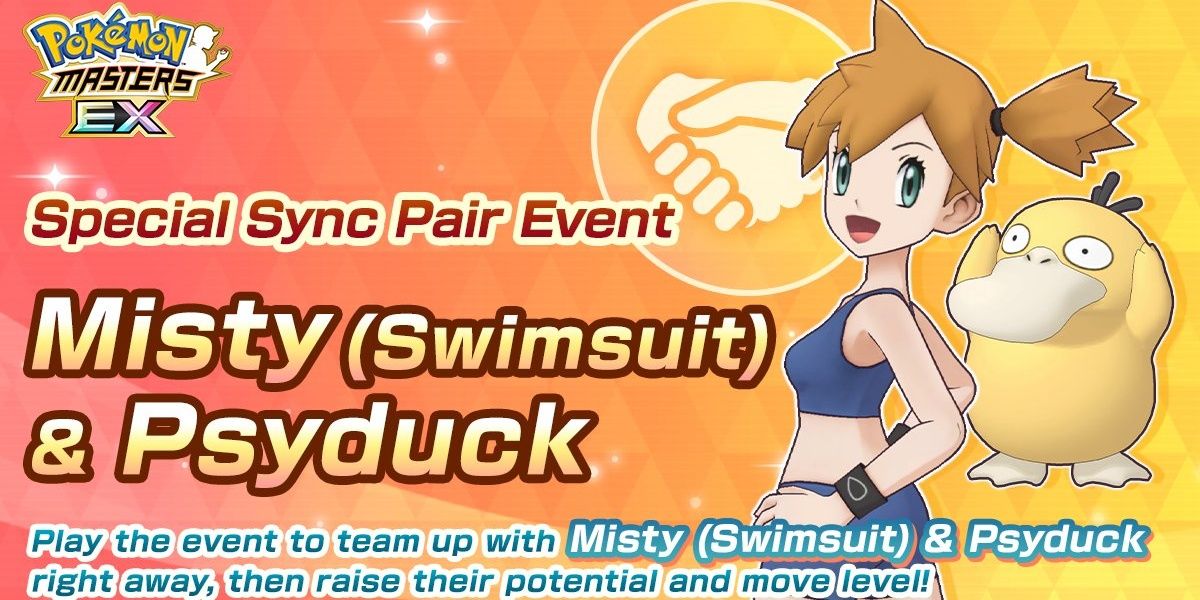 Pokemon Masters EX Duos Misty and Psyduck 