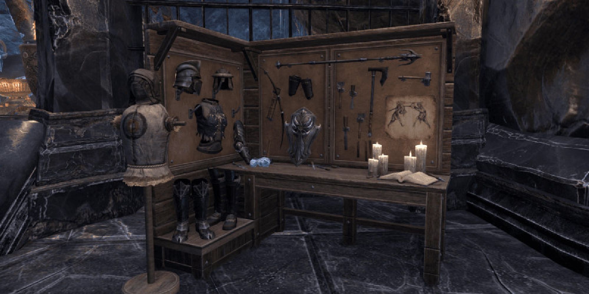 ESO Armory Table Inside A Room