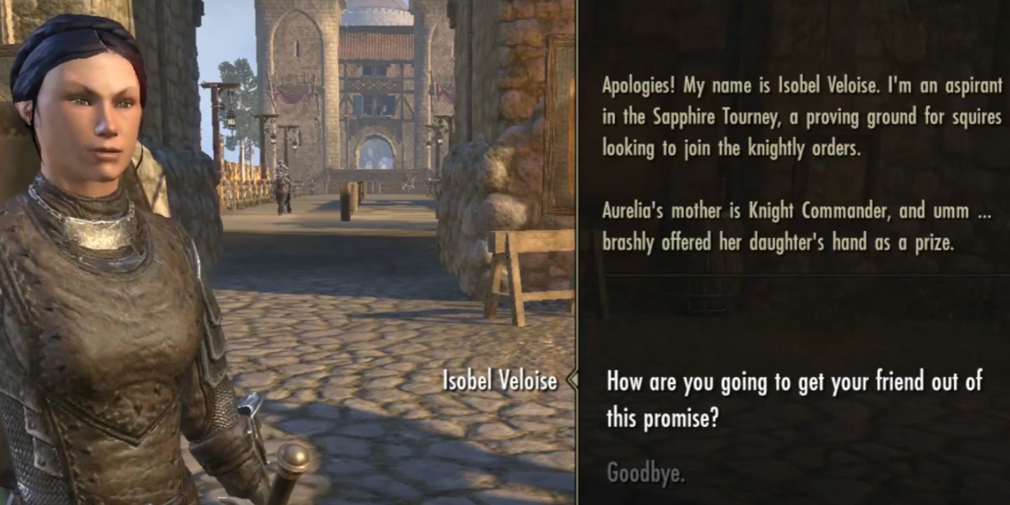 ESO Isobel Talking To The Player
