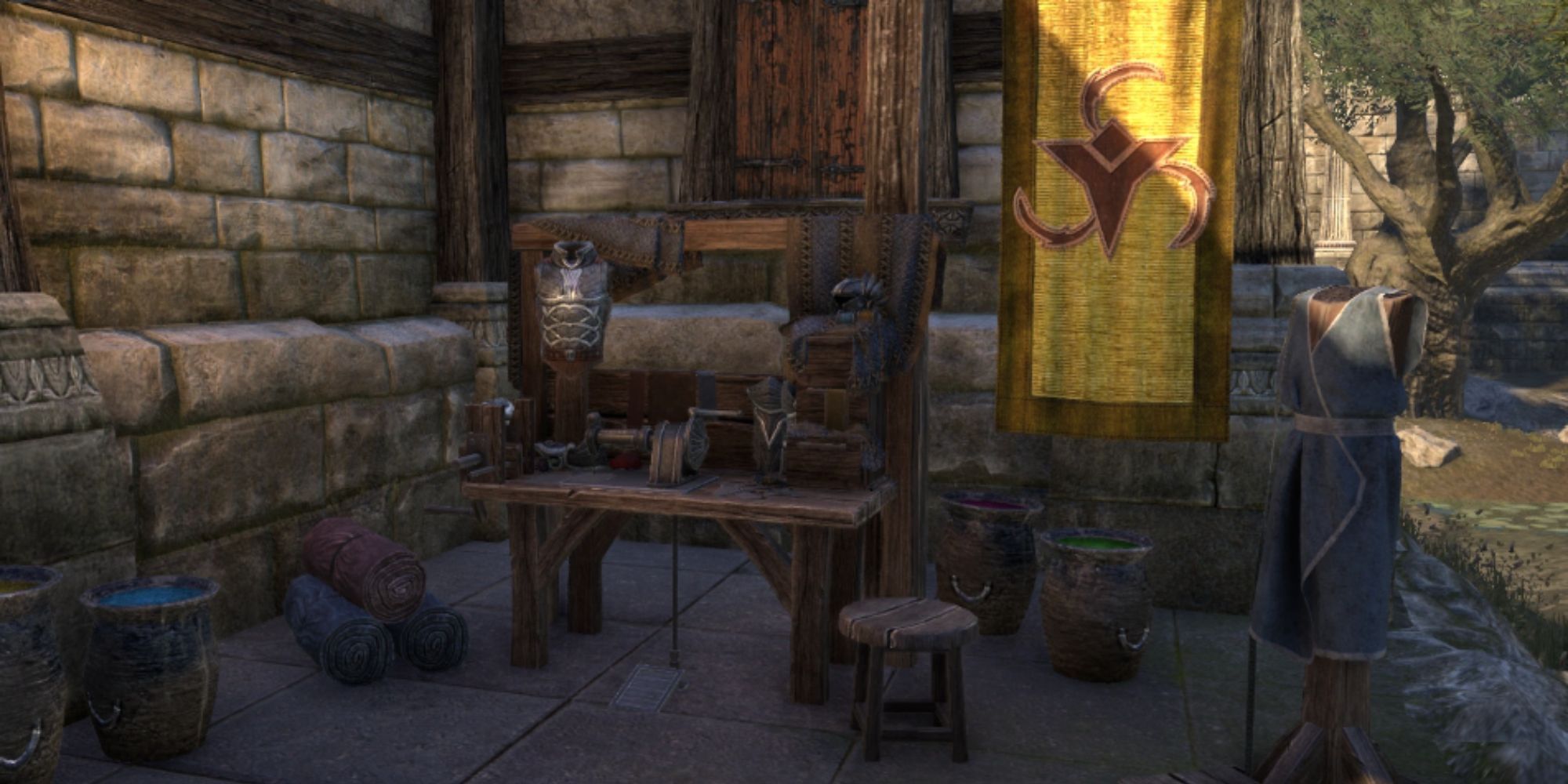 ESO Outfit Station Under A Building
