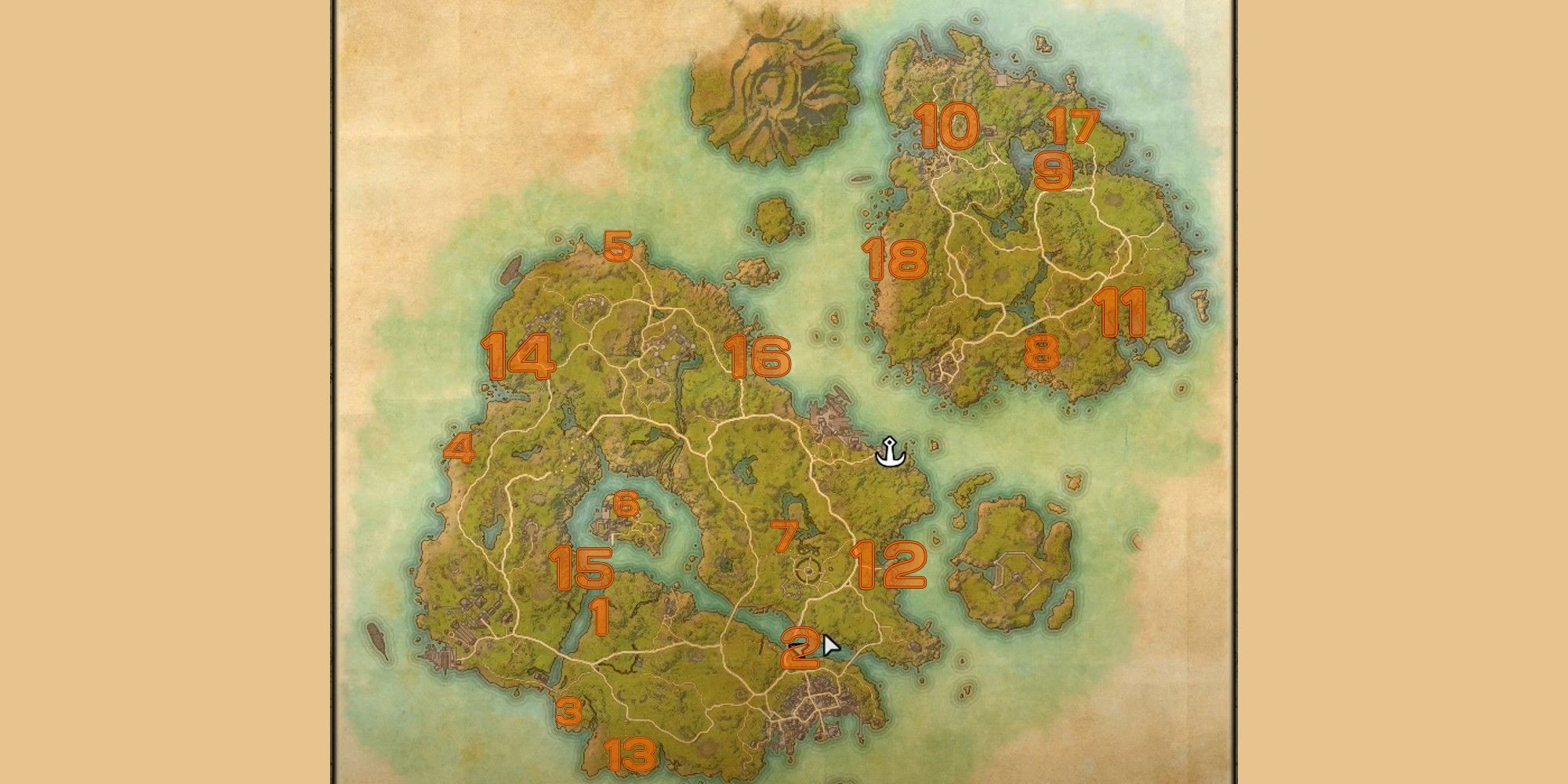 Elder Scrolls Online High Isle Map Skyshards Locations