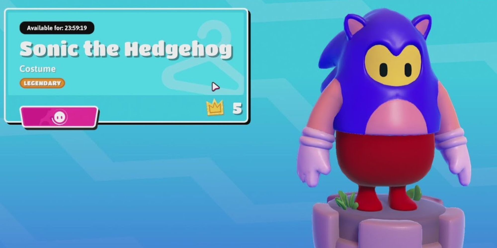 Fall Guys Sonic The Hedgehog Skin