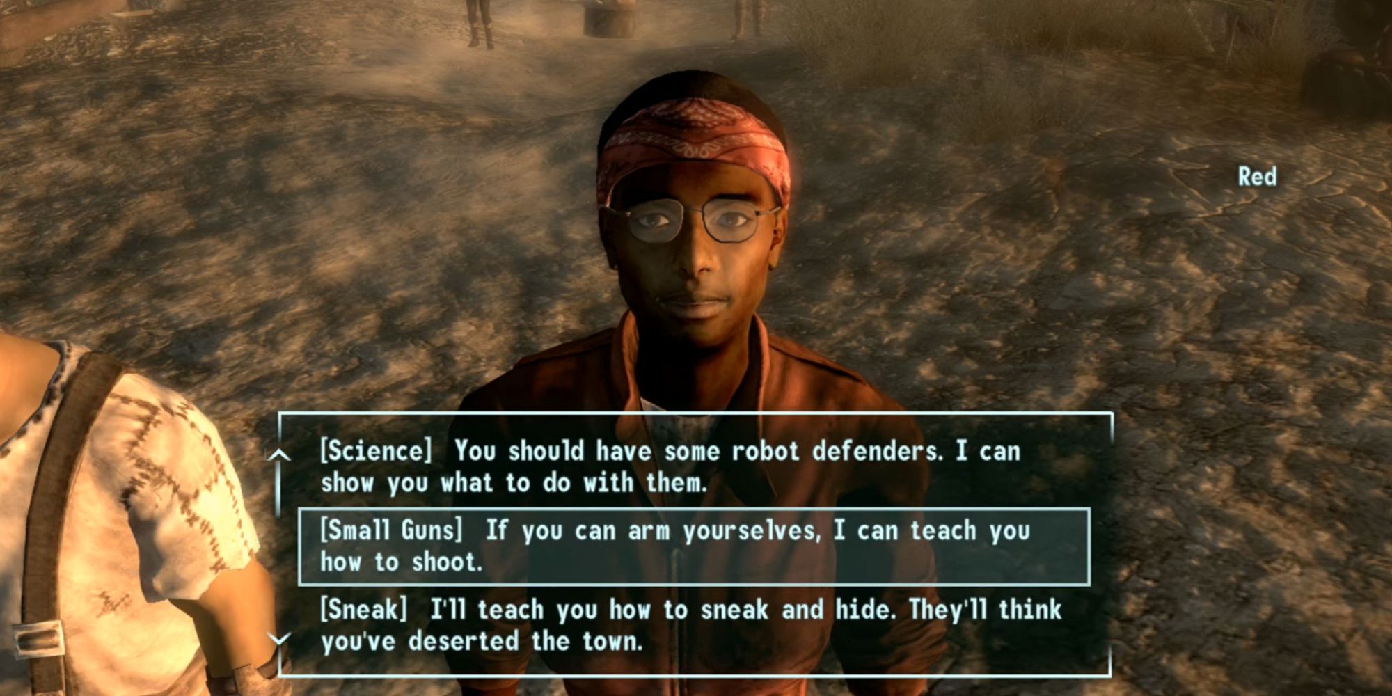 Fallout 3 Screenshot Of Red Small Guns Speech