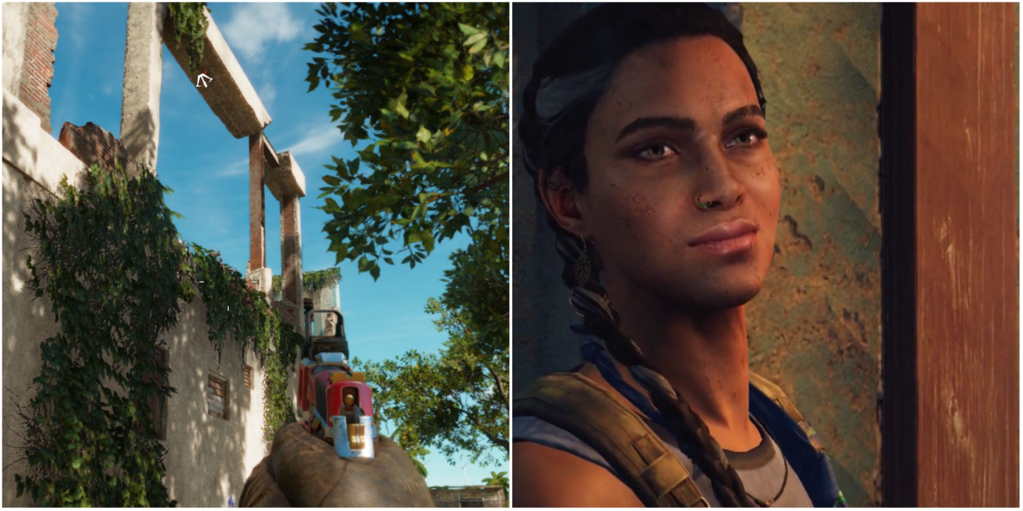 Far Cry 6 Against The Wall Featured Split Image Grapple and Clara