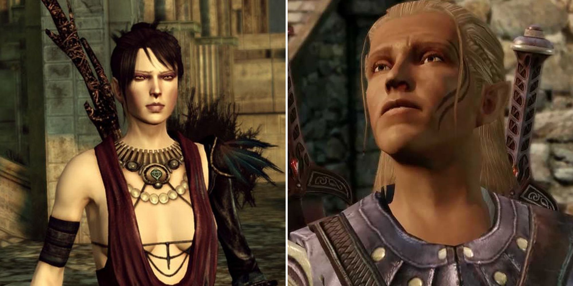 Dragon Age Origins Morrigan and Zevran. 