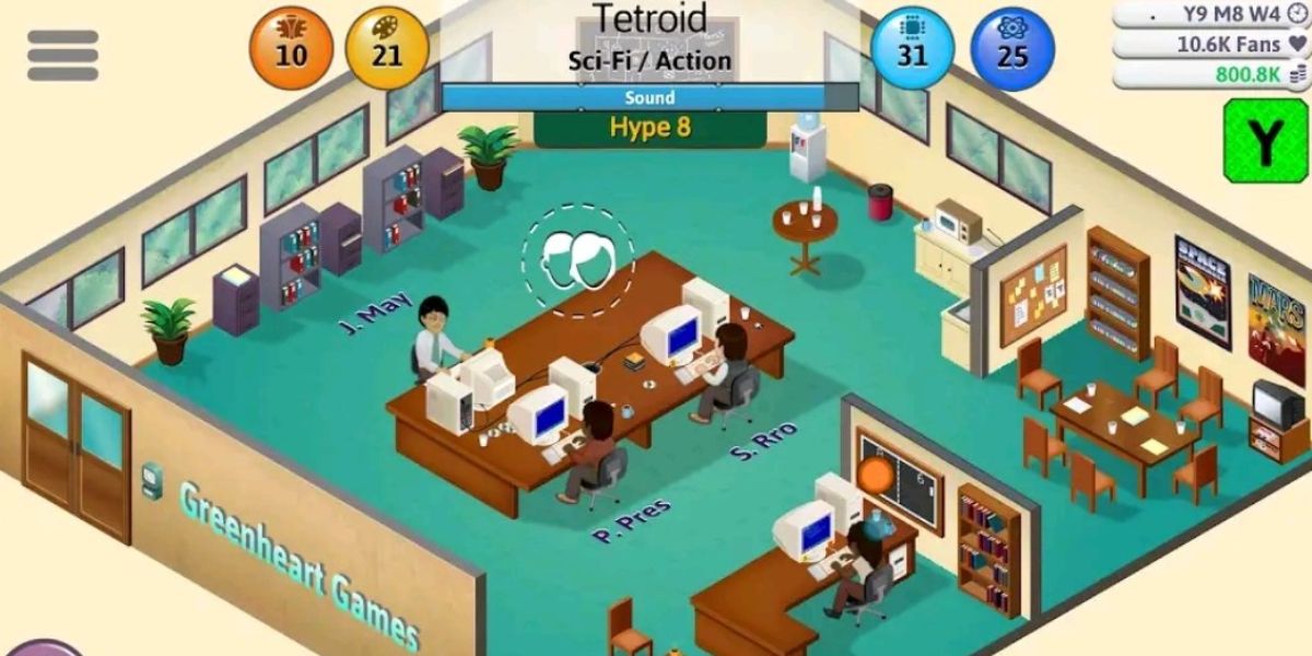 Game Dev Tycoon office gameplay