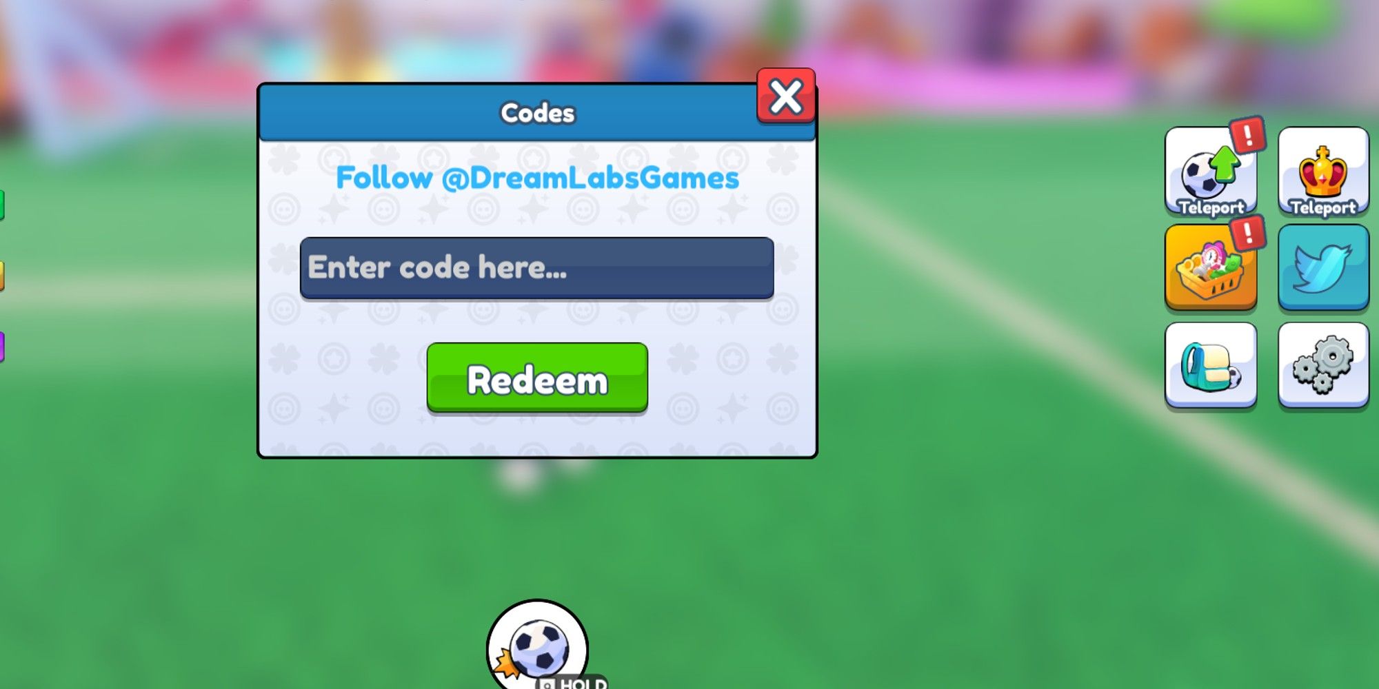Goal Kick Simulator Redeem Codes page