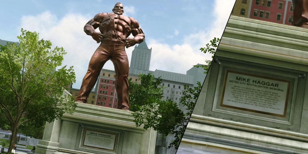 Haggar's memorial statue