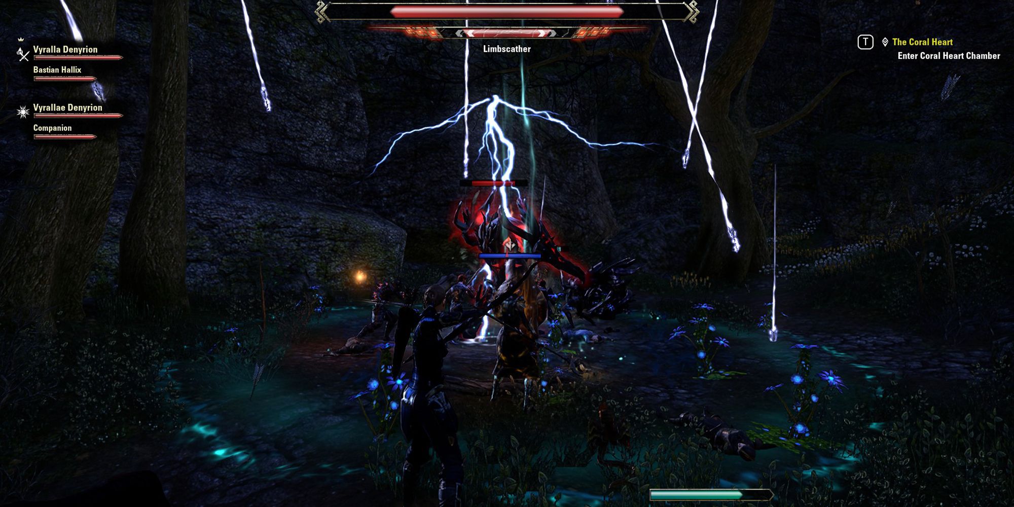 Elder Scrolls Online Fighting Limbscather at Western Overlook