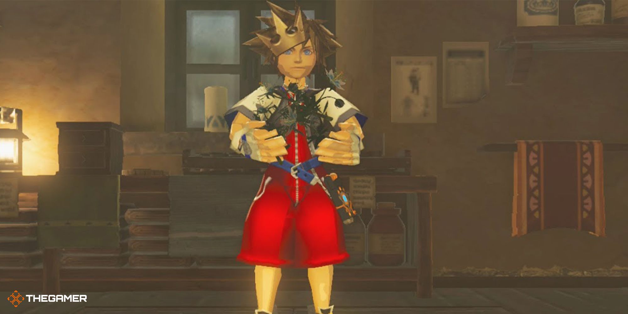 Link replaced by Sora model in breath of the wild