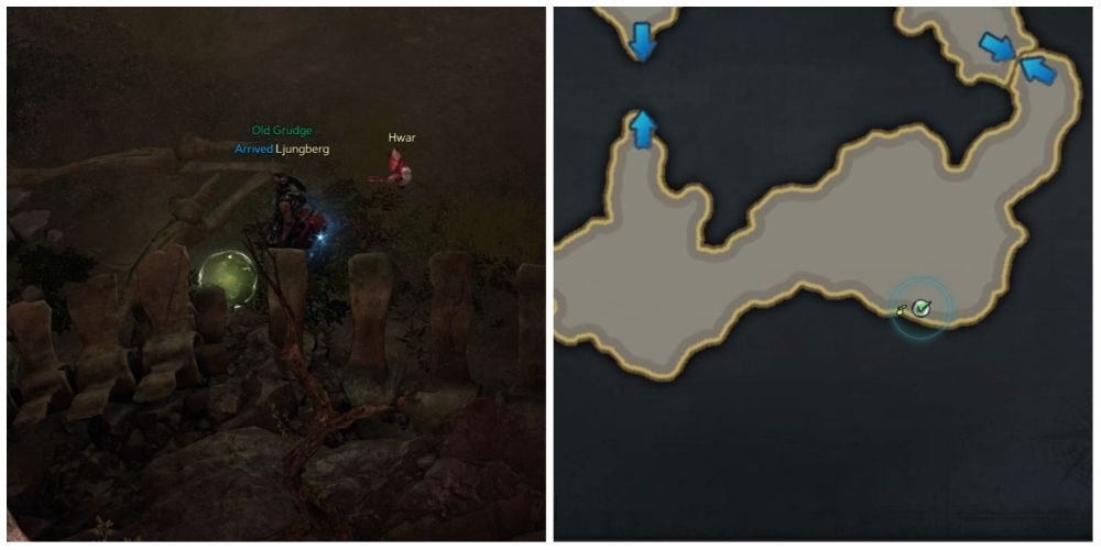 Lost Ark arthetine 1st red sand desert mokoko seed location