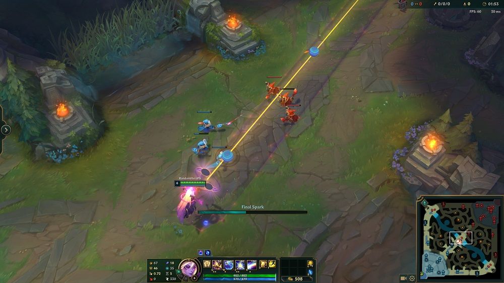 Lux Uses Her Ultimate Ability On Minions