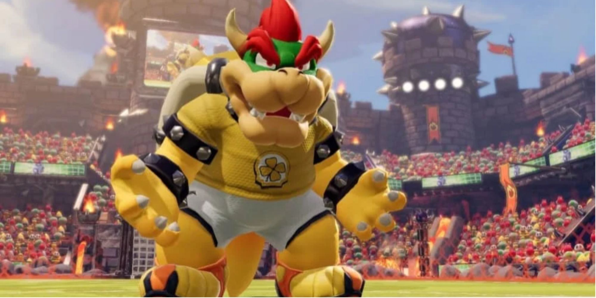 Bowser in Mario Strikers Battle League Football