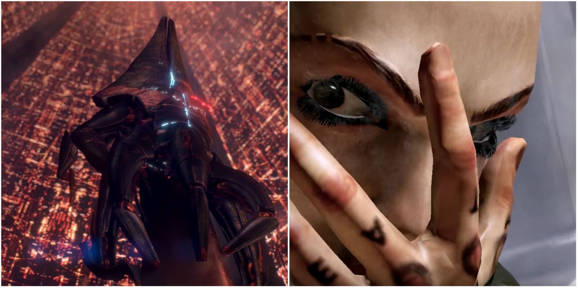 Mass Effect Does Better Than Other RPGs Featured Split Image Reaper And Jack