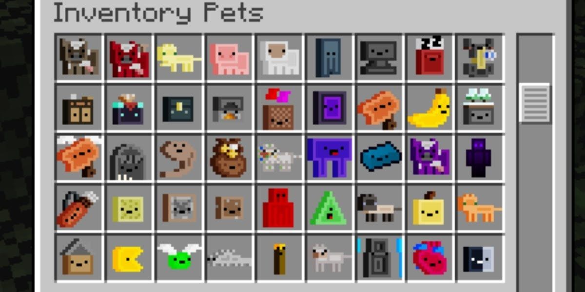 Minecraft Inventory Pets Mod