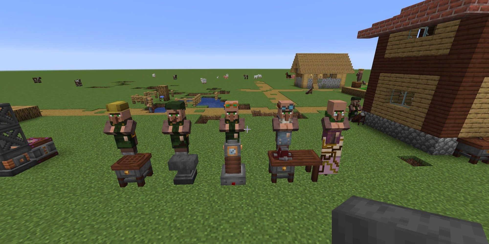 Minecraft immersive engineering Mod Villagers Work Stations