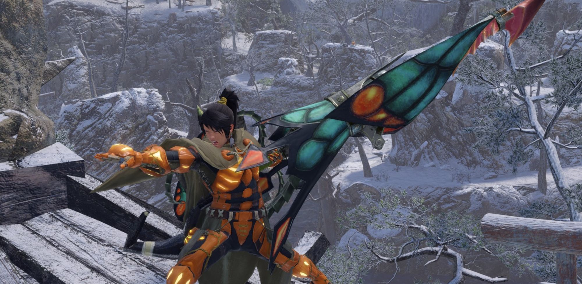 Monster Hunter Rise Gunlance Weapon Pose