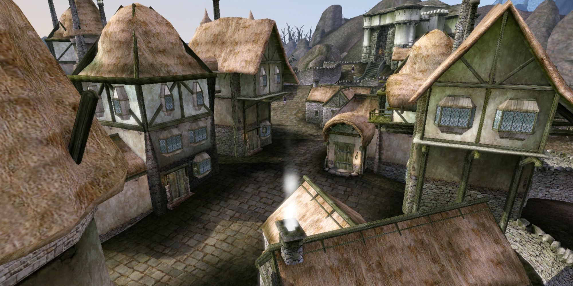 Morrowind Houses Inside The Town Of Caldera