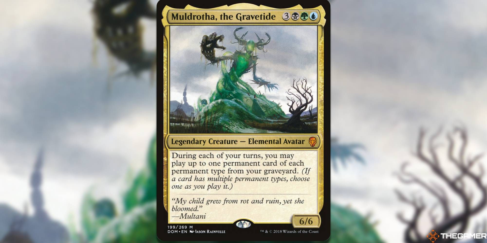 Muldrotha, the Gravetide full card and art background
