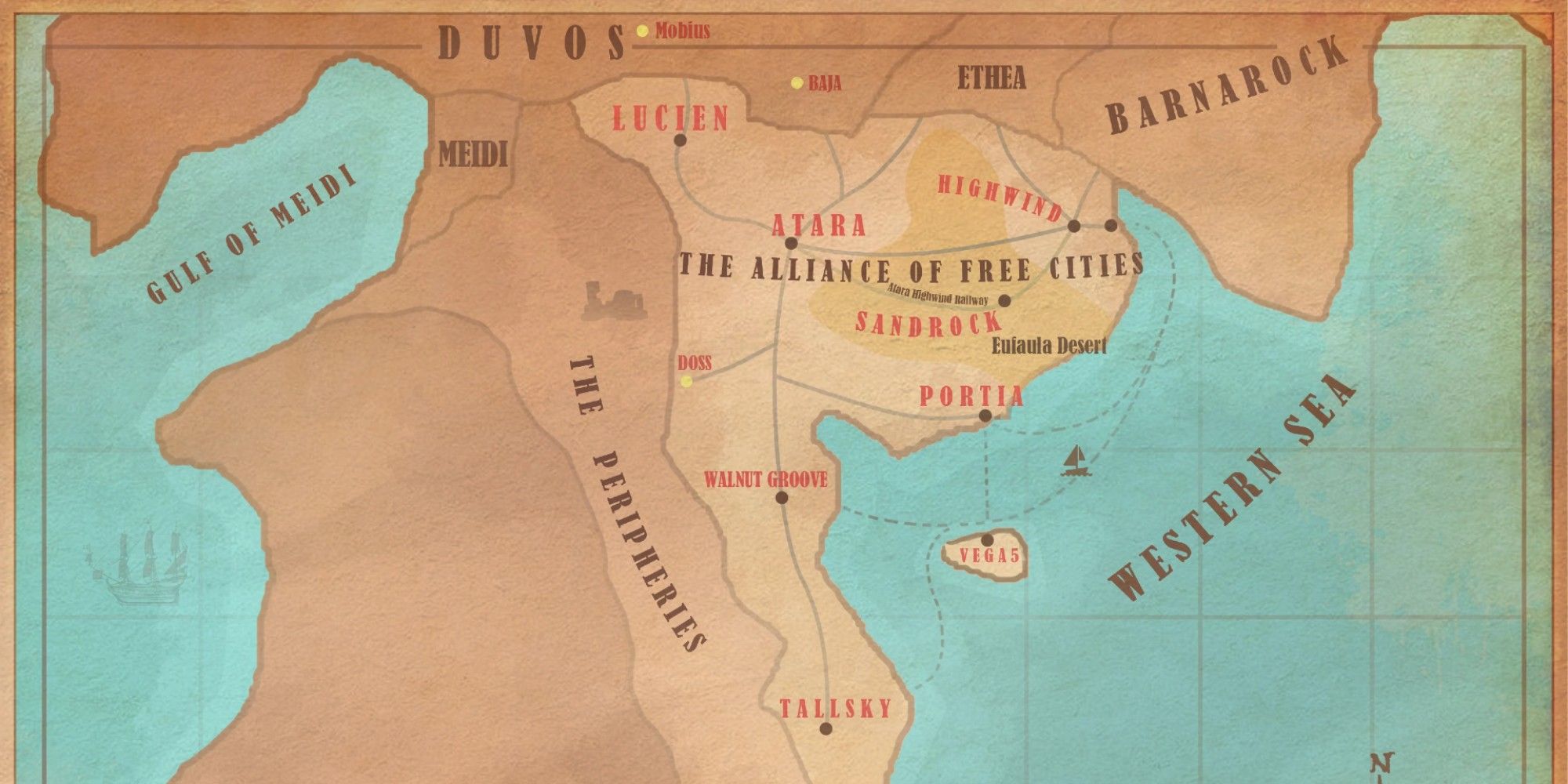 My Time Map of Duvos and surrounding areas