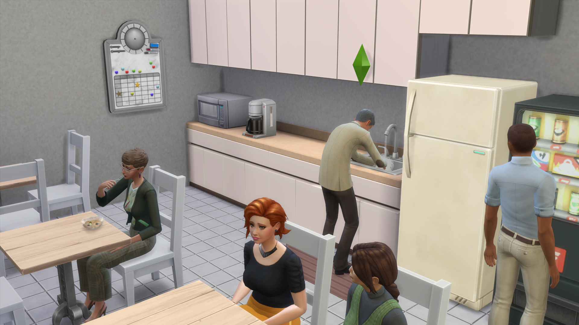 Sims 4 office break room 