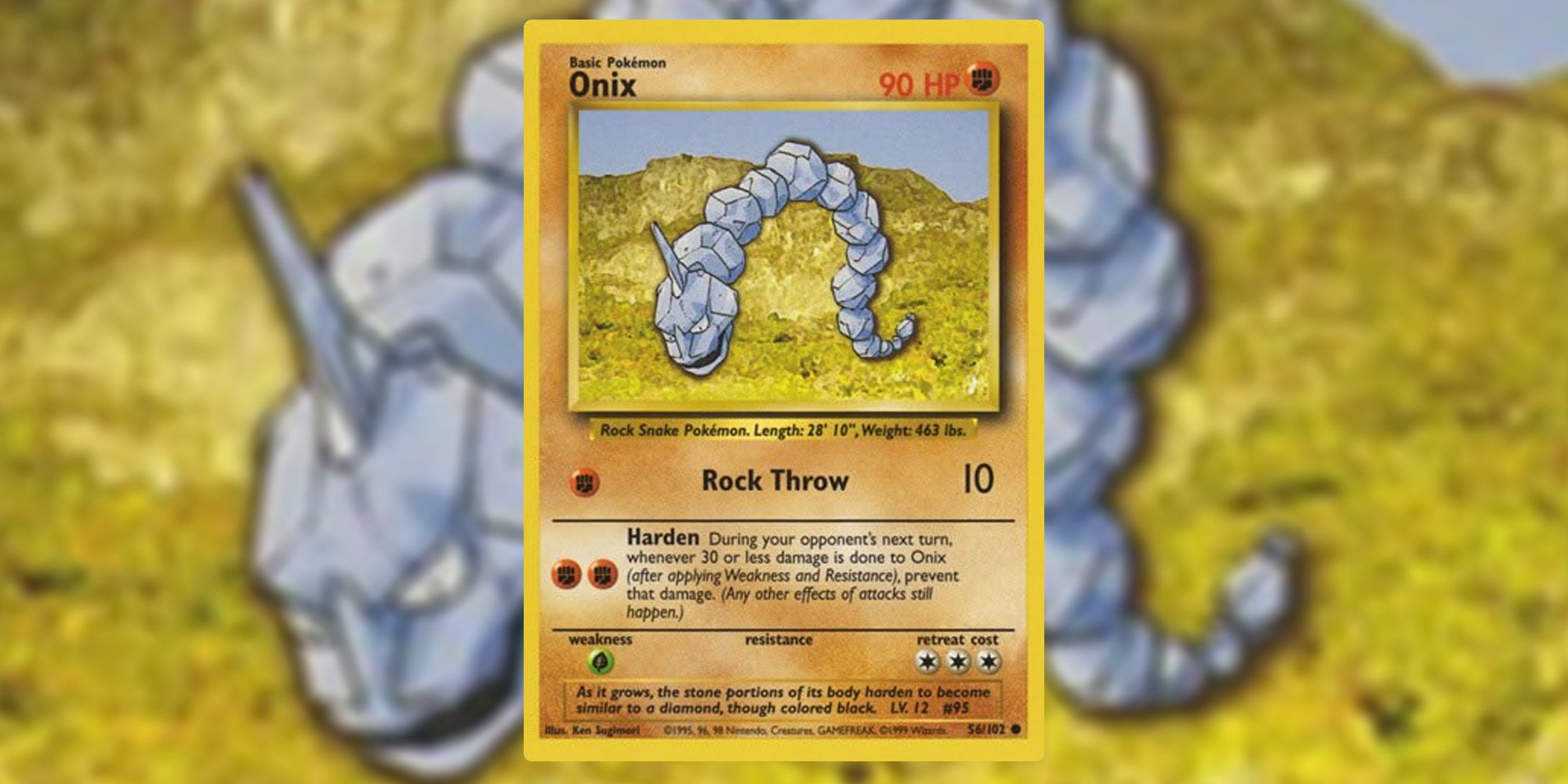 Onix Base Set Pokemon TCG