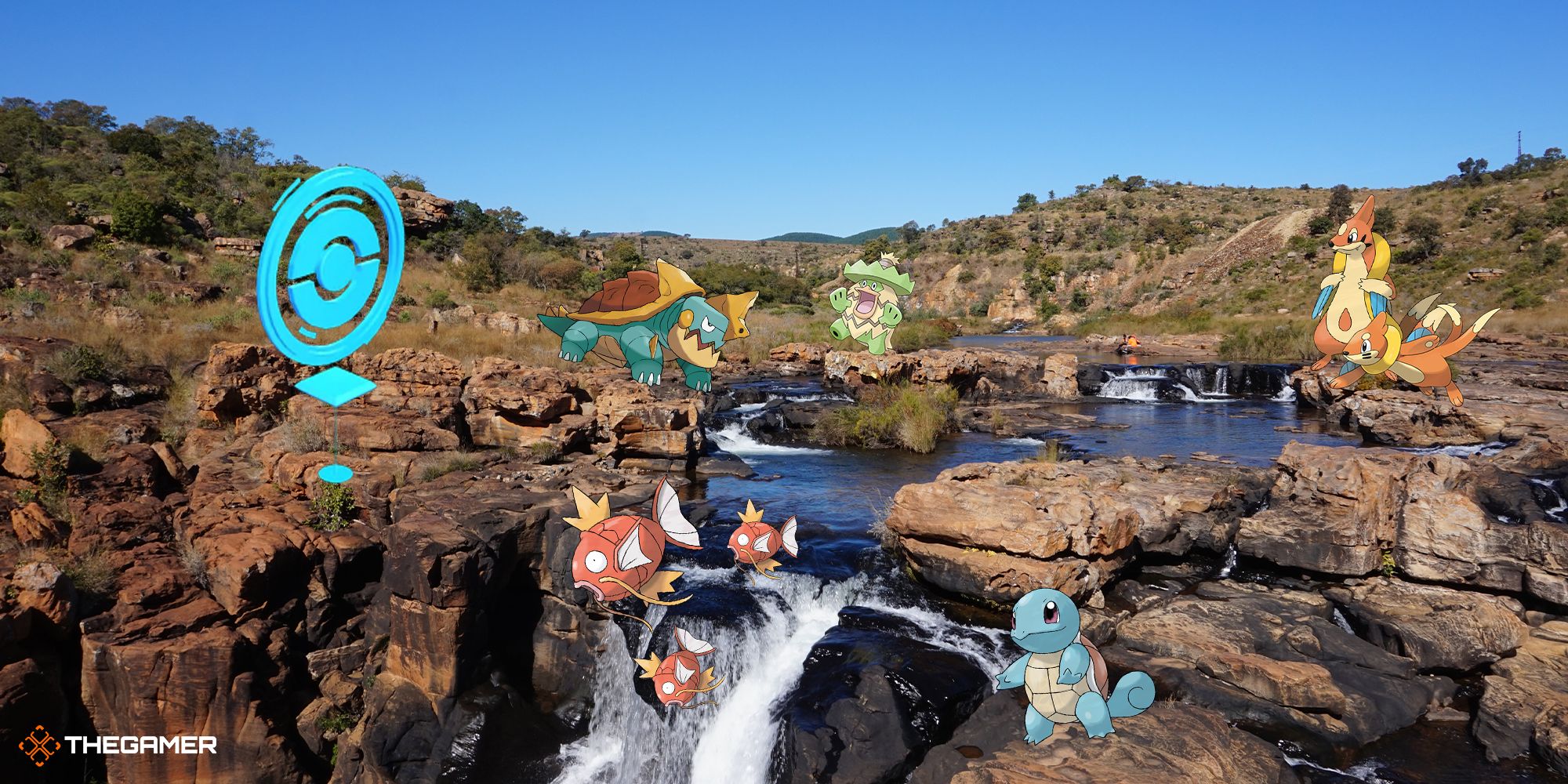 Pokemon Go - A bunch of water Pokemon in South Africa