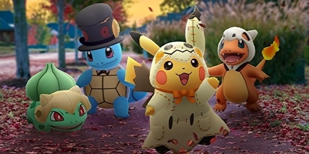 Promotional art for a Halloween Pokemon Go event.