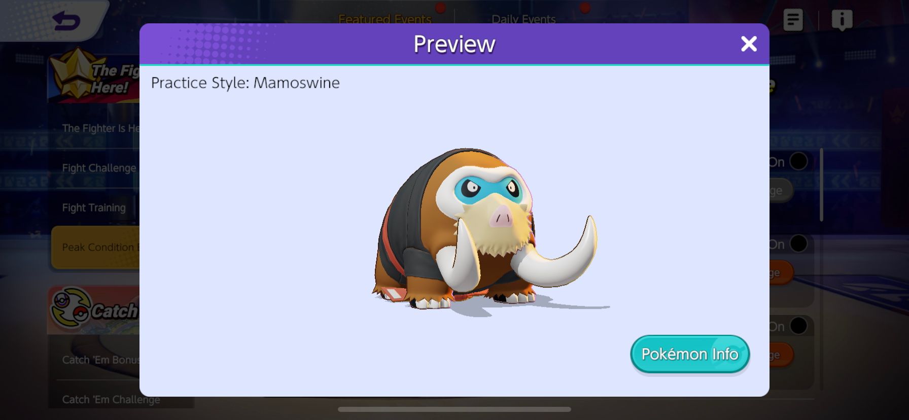 Practice Style: Mamoswine Holowear from Pokemon Unite