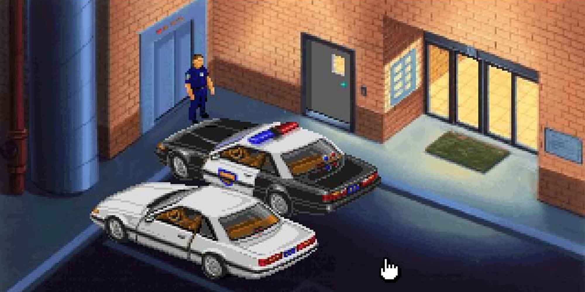 Visiting the garage in Police Quest 3