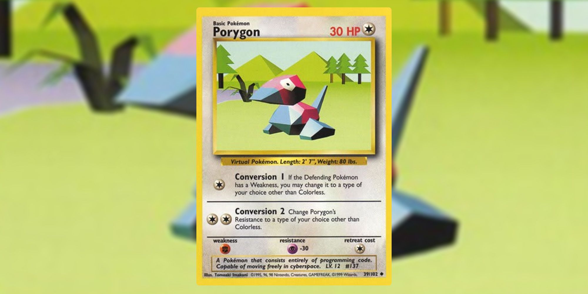 Porygon Base Set Pokemon TCG