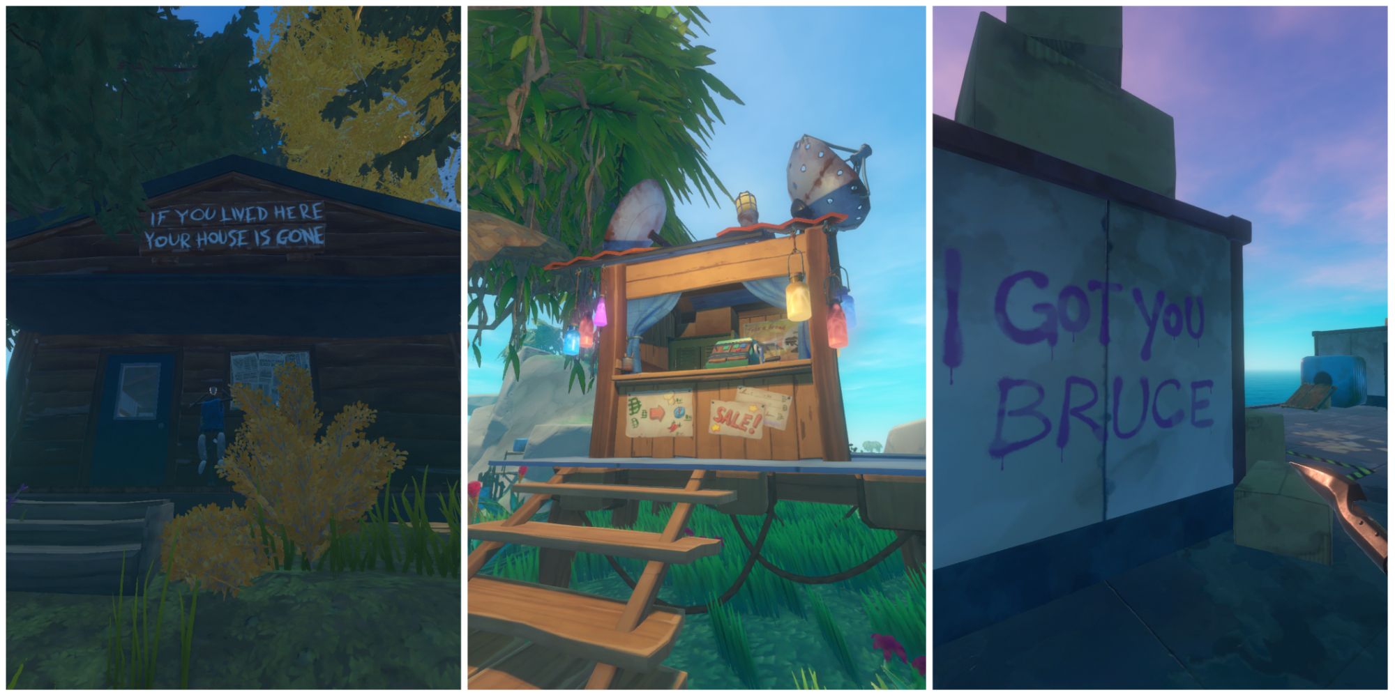 A Cabin In The Woods, A Trading Post, And Some Graffiti