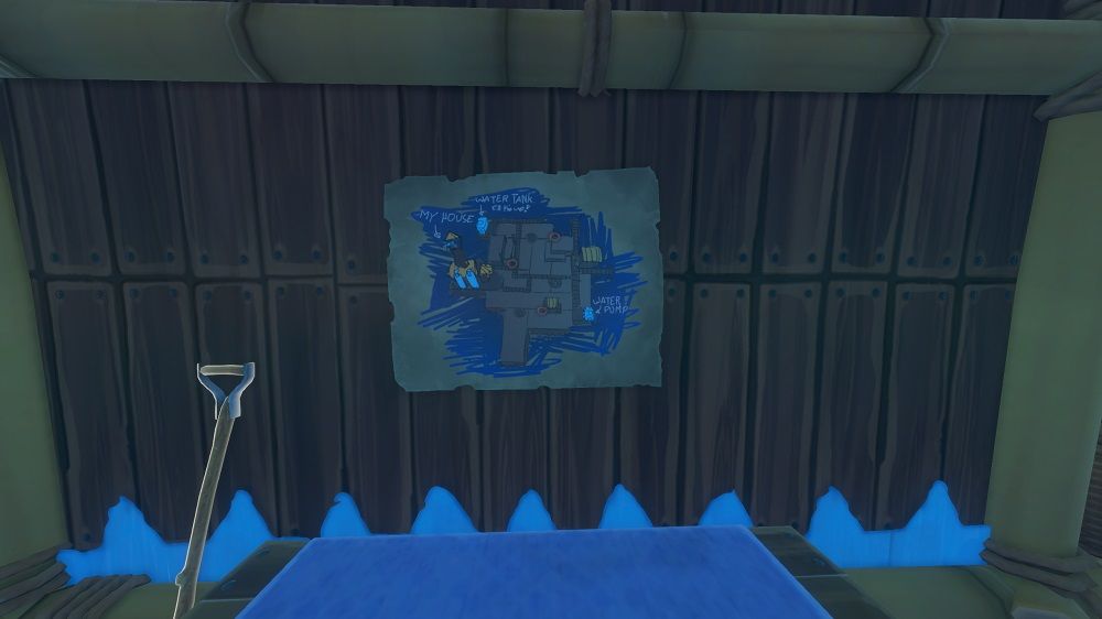 Dettos Treasure Map Is Pinned To A Wall