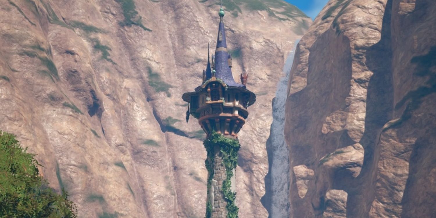 Screenshot of Rapunzel's Tower in Kingdom Hearts 3.