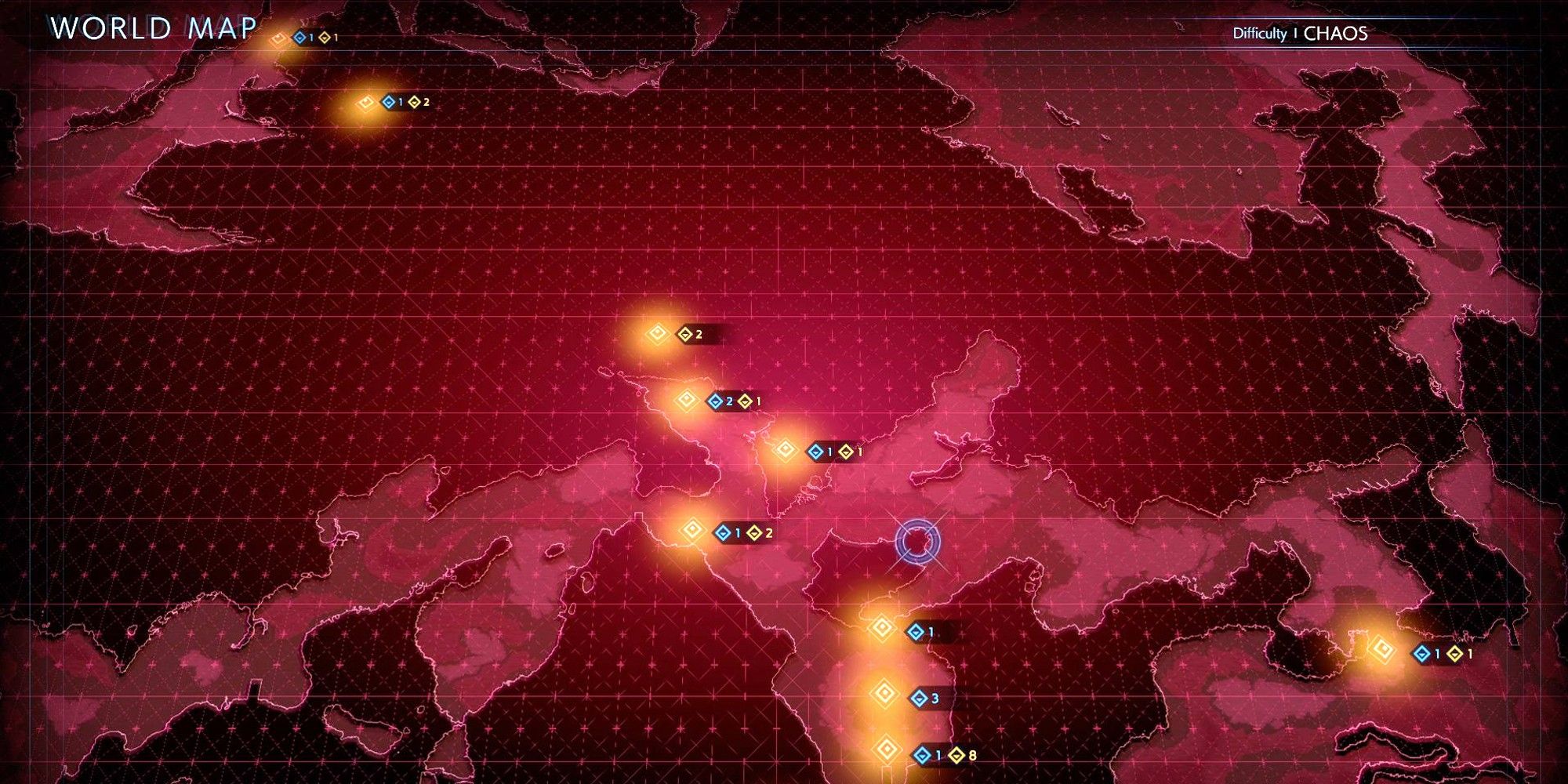 SOP Chaos Difficulty spreads all over the world map once you beat the story