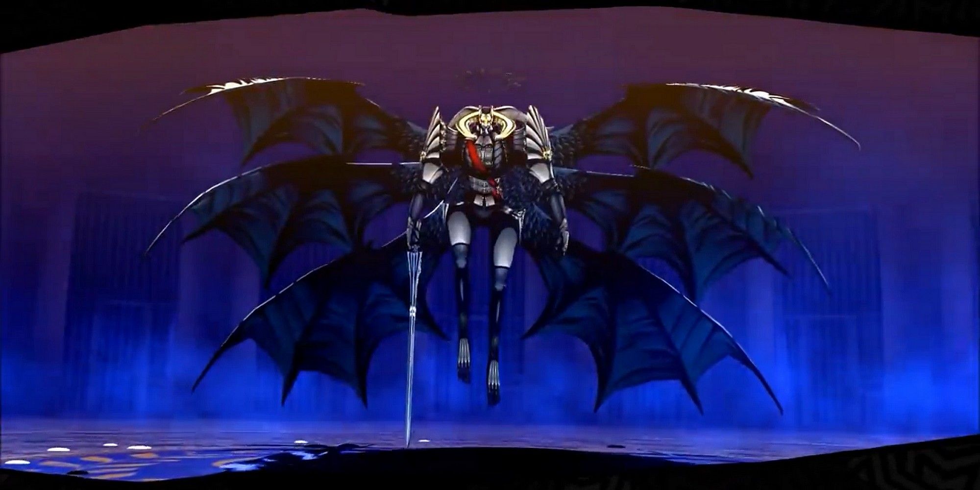 Satanael in the Velvet Room in Persona 5
