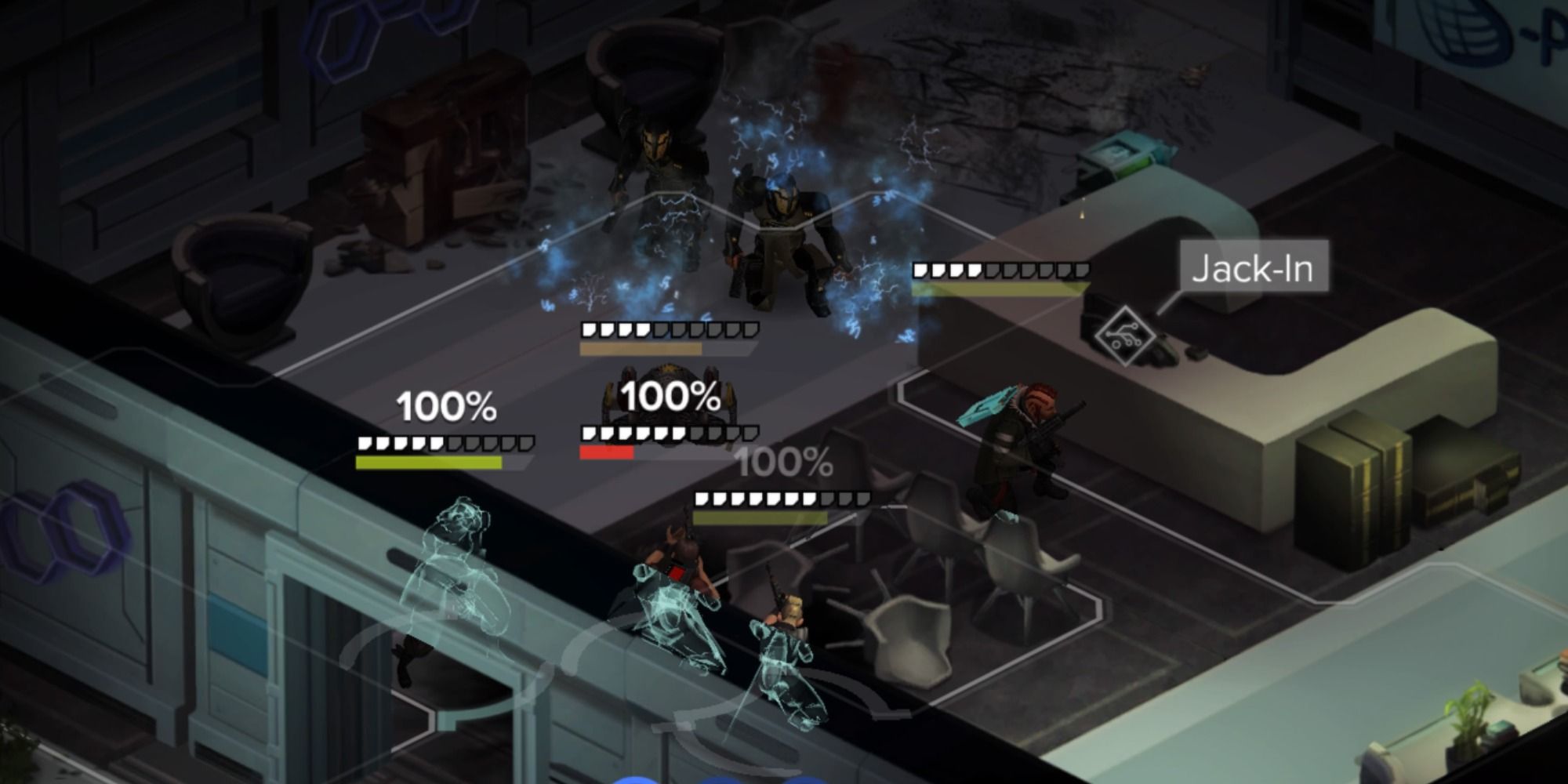 Shadowrun Dragonfall Close quarters combat with a jack-in point available