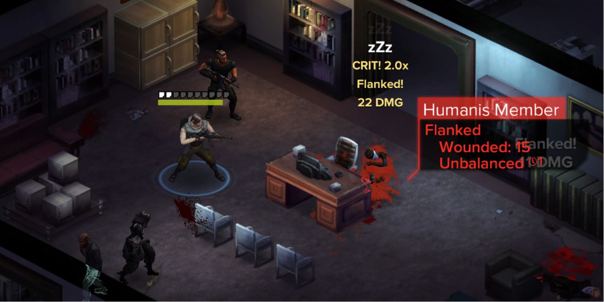 Shadowrun Dragonfall fighting Humanis alongside Alexander