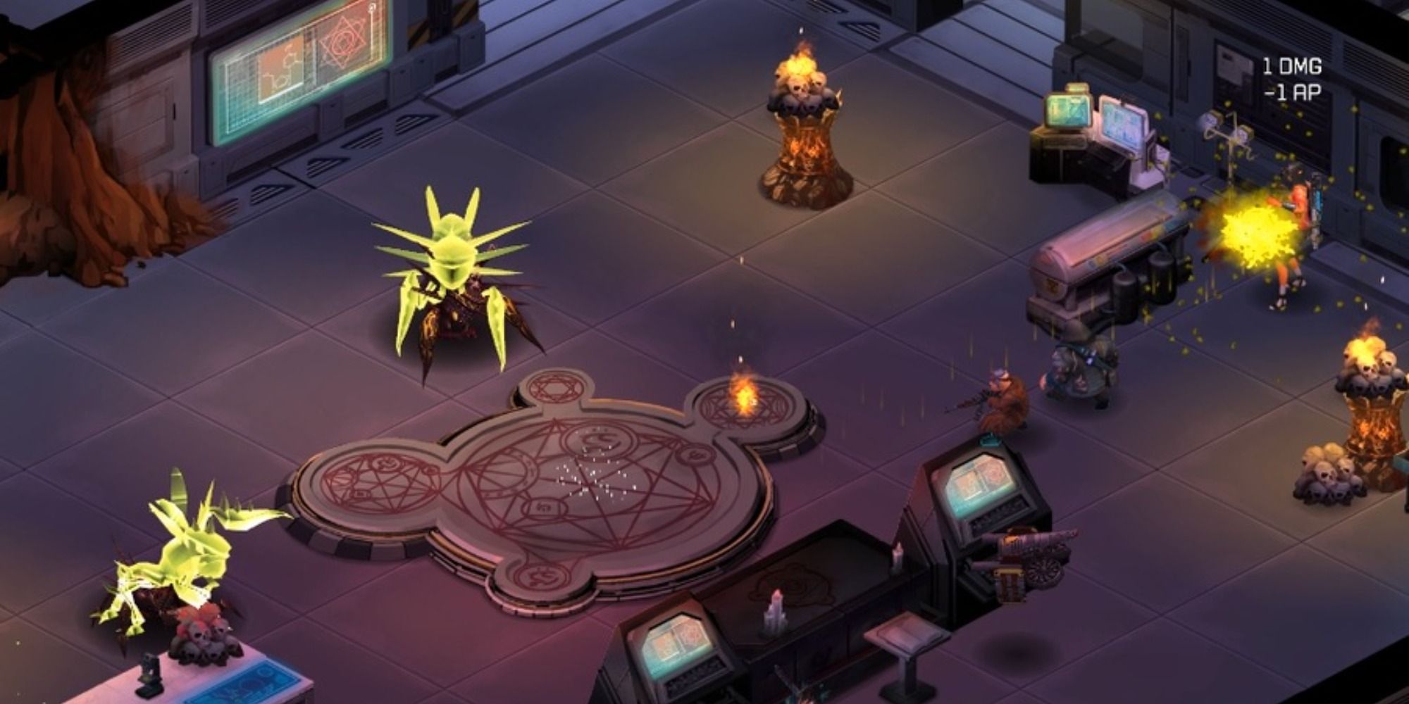 Shadowrun Returns Insect Spirits first battle in the Universal Brotherhood