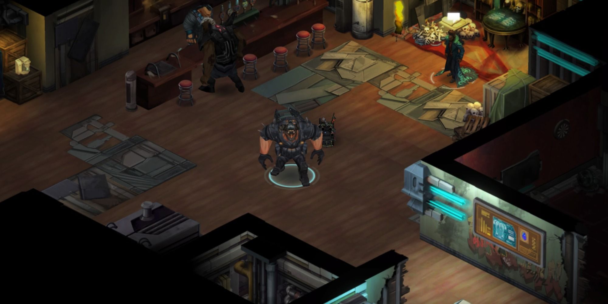 Shadowrun Returns Troll in the Seamstress Union