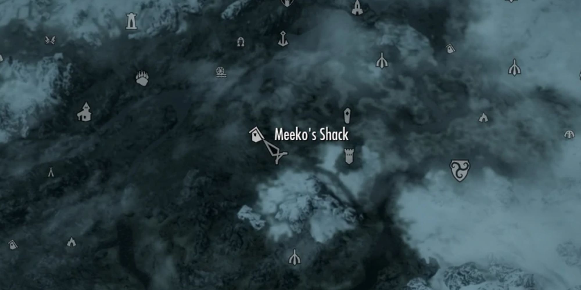 Skyrim Meeko's Shack On The Map
